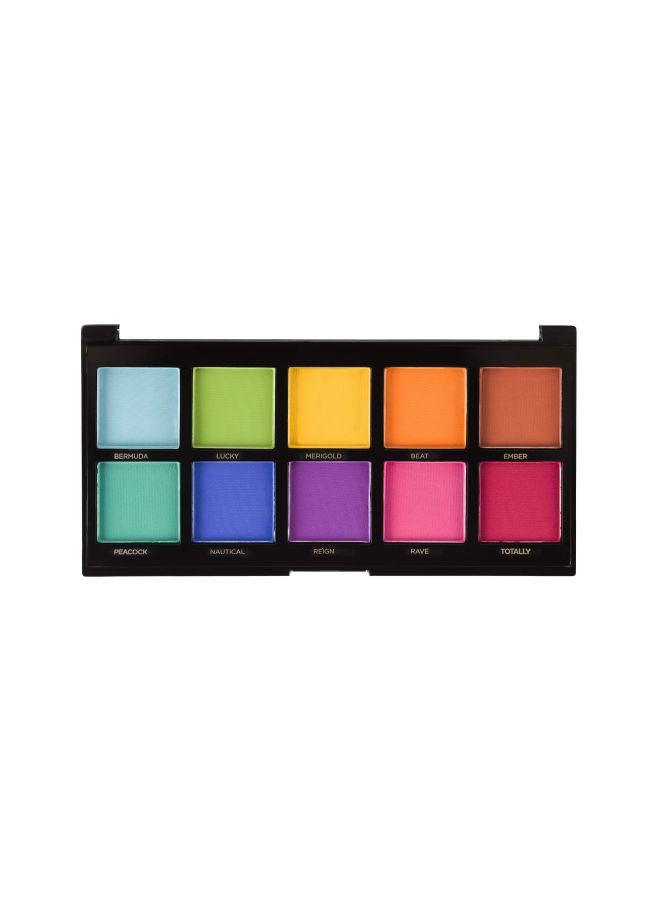 Profusion Cosmetics 10 Shade Spectrum Eyeshadow Palette Multicolour - Image 2