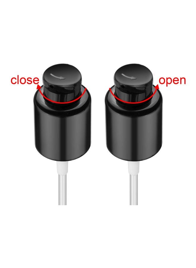Bluecell World - Pack Of 2 Replacement Foundation Pump For MAC And Estee Lauder Double Wear Foundation Black/Clear - Image 1