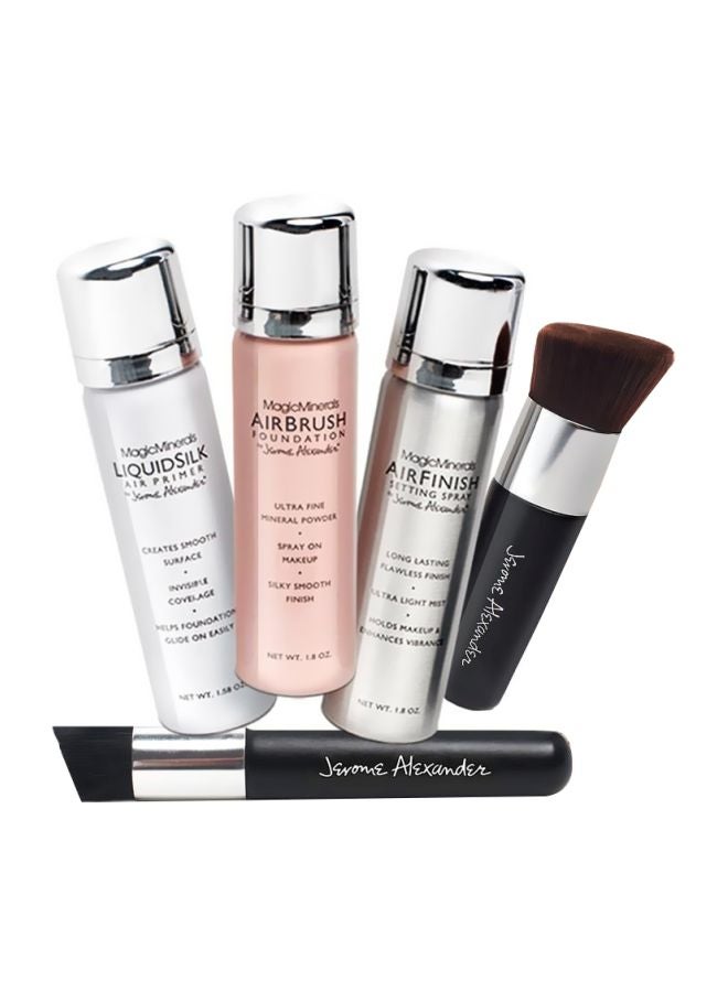 Jerome Alexander 5-Piece Deluxe AirBrush Foundation Set 1 Fair 