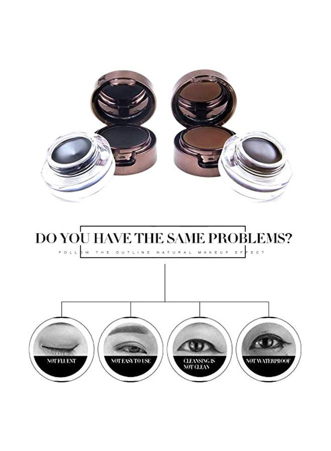 ميوزك فلاور مجموعة مكياج للعيون 4 في 1 أسود/بني - Image 3