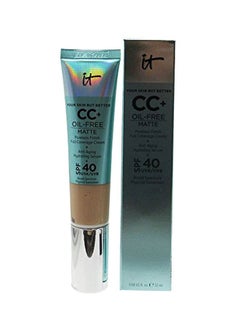 IT COSMETICS CC + Oil Free Poreless Finish Full Coverage Cream SPF 40 Beige 