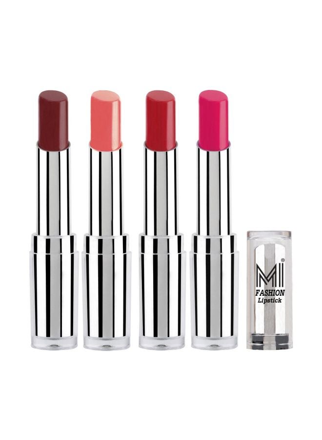 MI FASHION Pack Of 4 Soft Matte Lipstick Multicolour - Image 1