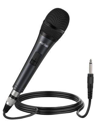 Karaoke Microphone,Fifine Dynamic Vocal Microphone For Speaker,Wired Handheld Mic With On/Off Switch And 14.8ft Detachable Cable.(K6) K6 Black - v1578452033/N33224987A_1