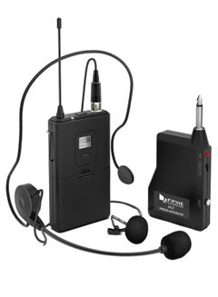 Wireless Microphone System Set With Headset K037B Black