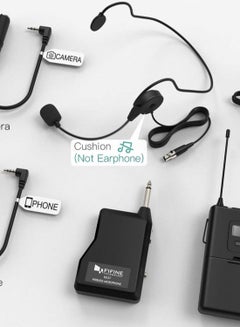 FIFINE Wireless Microphone System Set With Headset K037B Black  - Image 2
