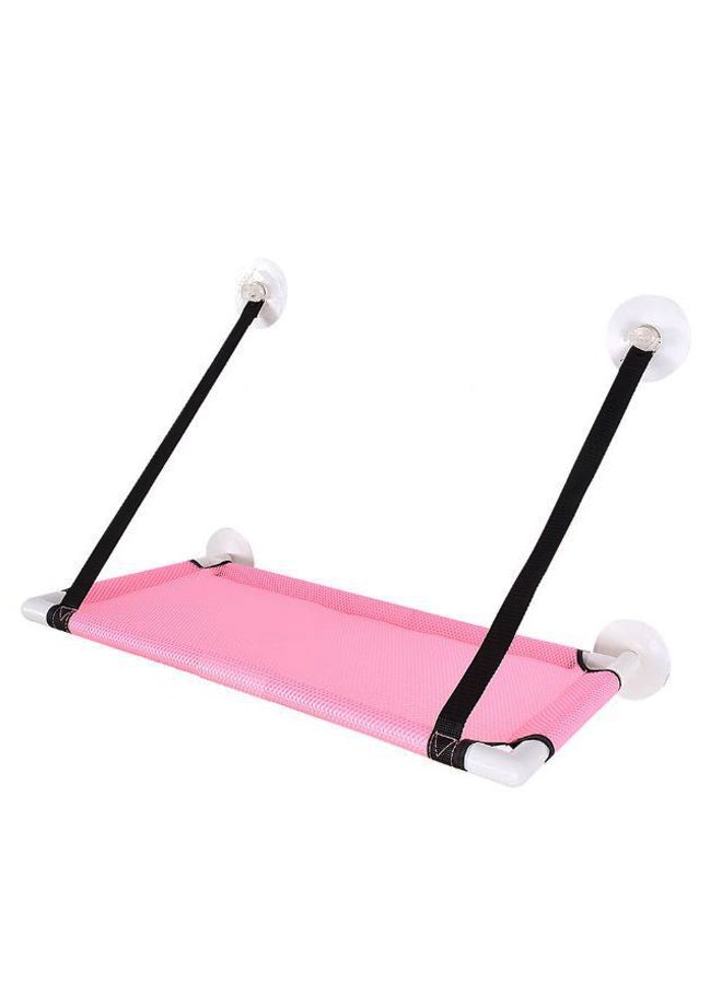 Generic Cooling Breathable Hammock Window Perch Pink/Black/White  - Image 1