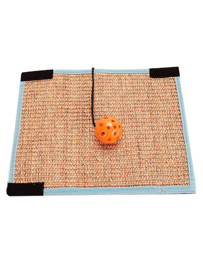 Post Scratching Mat With Bell Ball Multicolour - Image 1