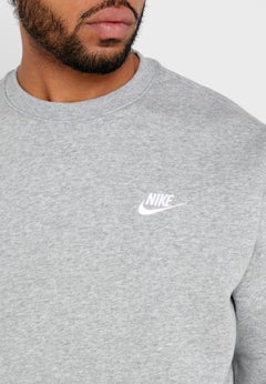 Nike NSW Club Sweatshirt Grey  - Image 4