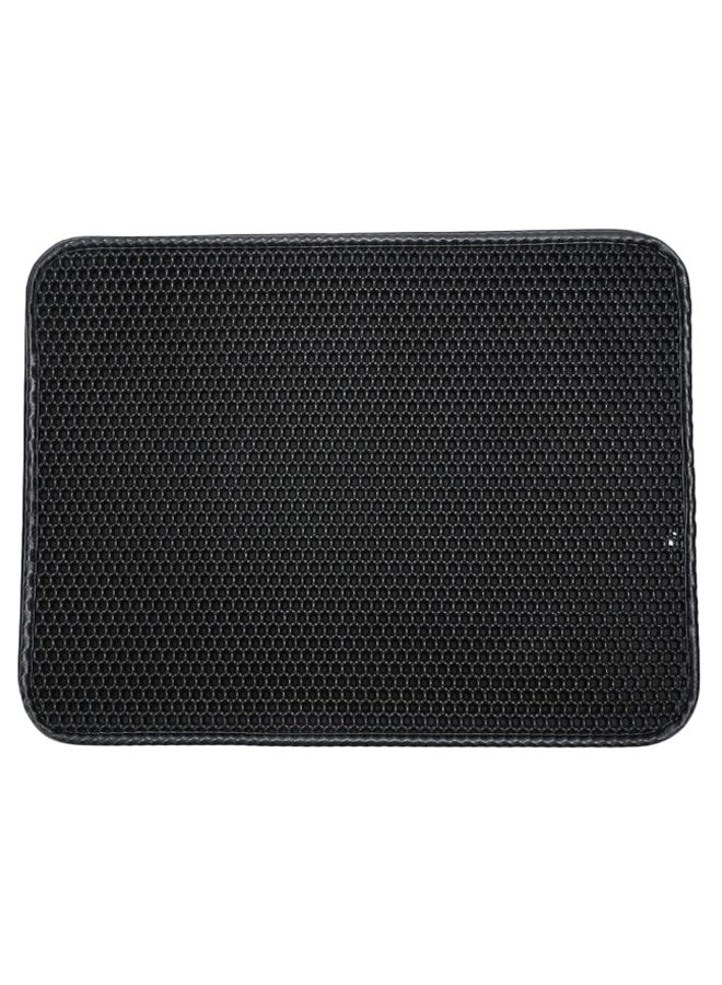 Trapping Double Layer Design Litter Mat Black