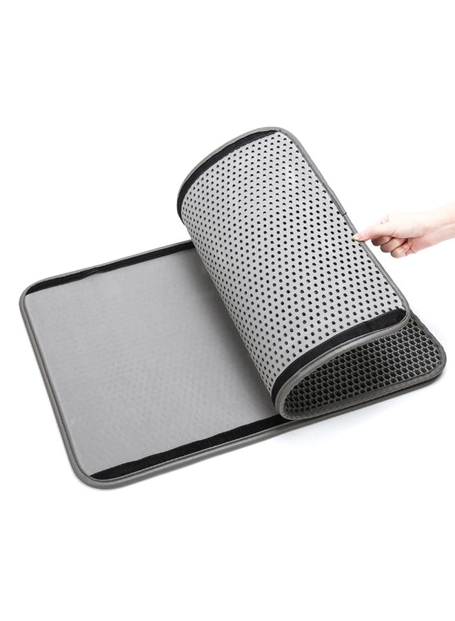 Trapping Double Layer Design Litter Mat Black - Image 2