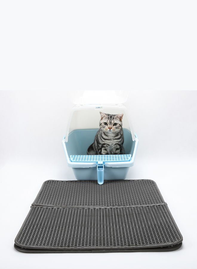 بساط لجمع الفضلات بتصميم مزدوج الطبقات أسود - Image 2