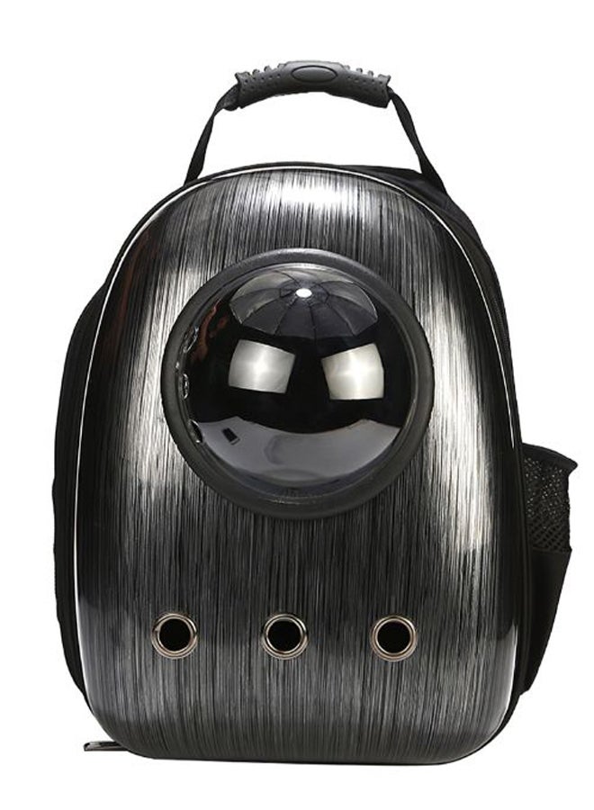 Generic Pet Carrier Hard Shell Capsule Backpack Black/Clear 