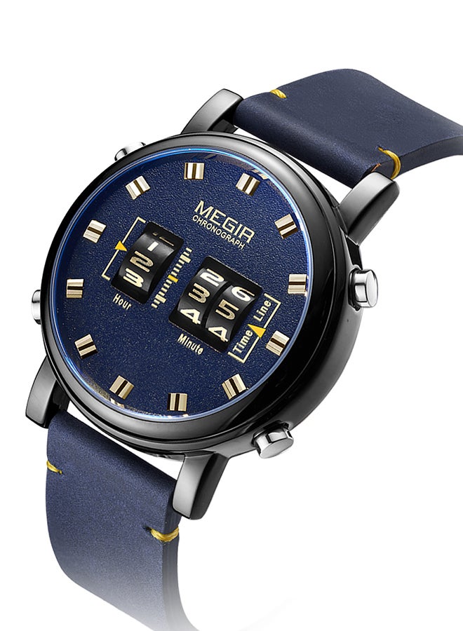 ميجر ساعة يد رقمية بسوار من جلد صناعي طراز 2137 men - Image 4