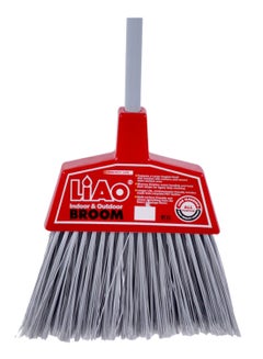 Liao Broom With Long Handle Grey/Red  - Image 2