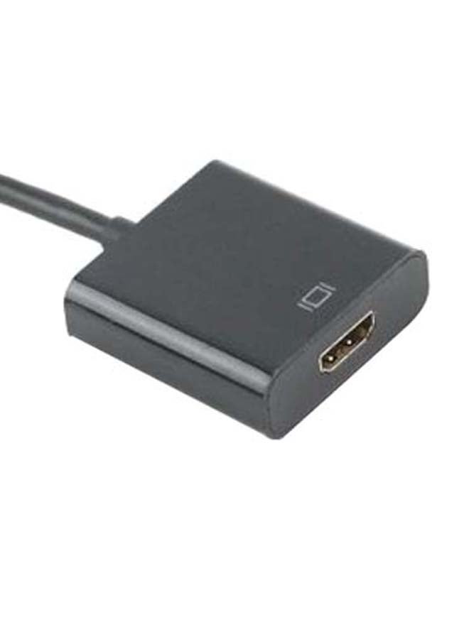 Male To HDMI Female Cable Converter Adapter For Laptop Black/Gold - Image 2