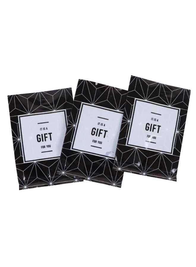 Beauenty 100-Piece Geometric Grid Machine Bag Black 7 x 10cm - Image 1