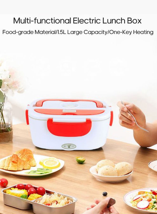 Multi-Functional Electric Heating Lunch Box With Removable Container Orange/White  - Image 3