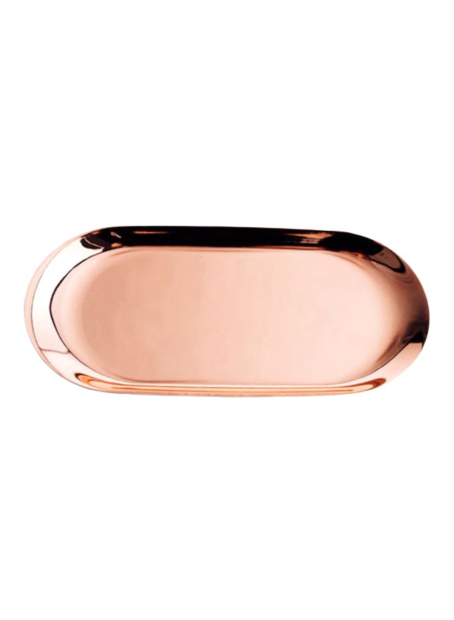 Sharpdo Oval Shape Plate Rose Gold 23 x 9.5cm
