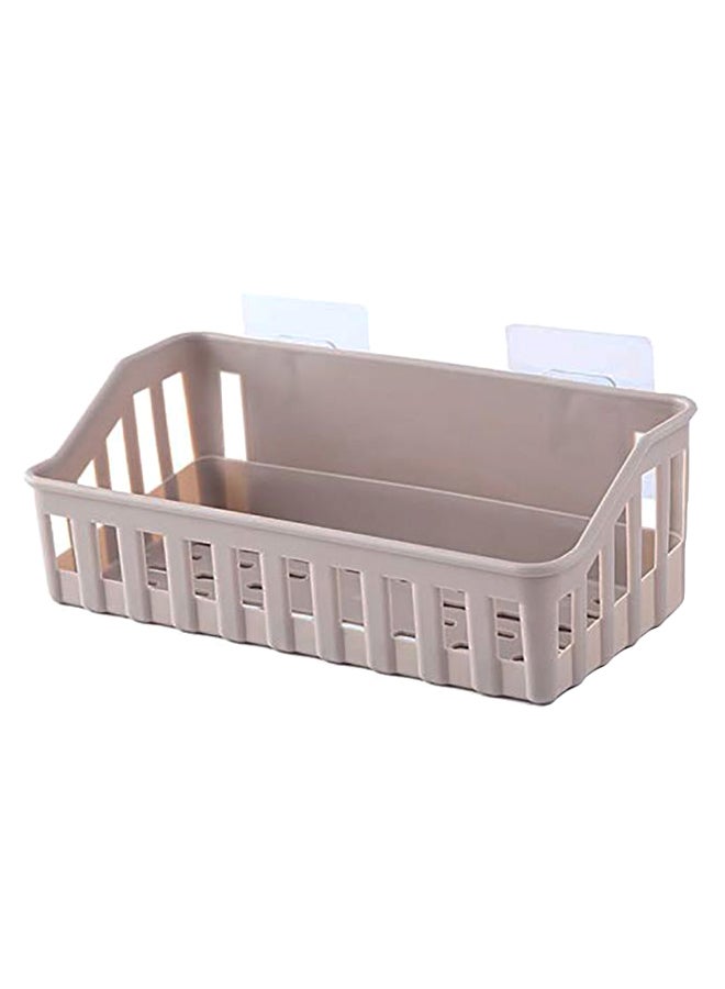 SAPU Punch Free Storage Holder For Kitchen And Bathroom Brown 27*9*11cm  - Image 1