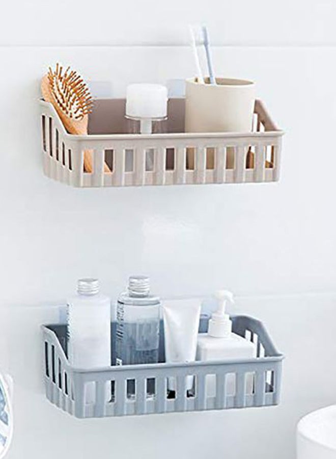 SAPU Punch Free Storage Holder For Kitchen And Bathroom Brown 27*9*11cm  - Image 5