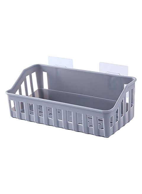 Punch Free Storage Holder For Kitchen And Bathroom Grey 27*9*11cm