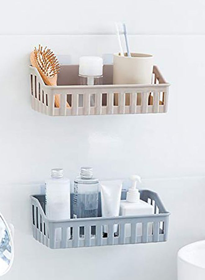 SAPU Punch Free Storage Holder For Kitchen And Bathroom Grey 27*9*11cm  - Image 5