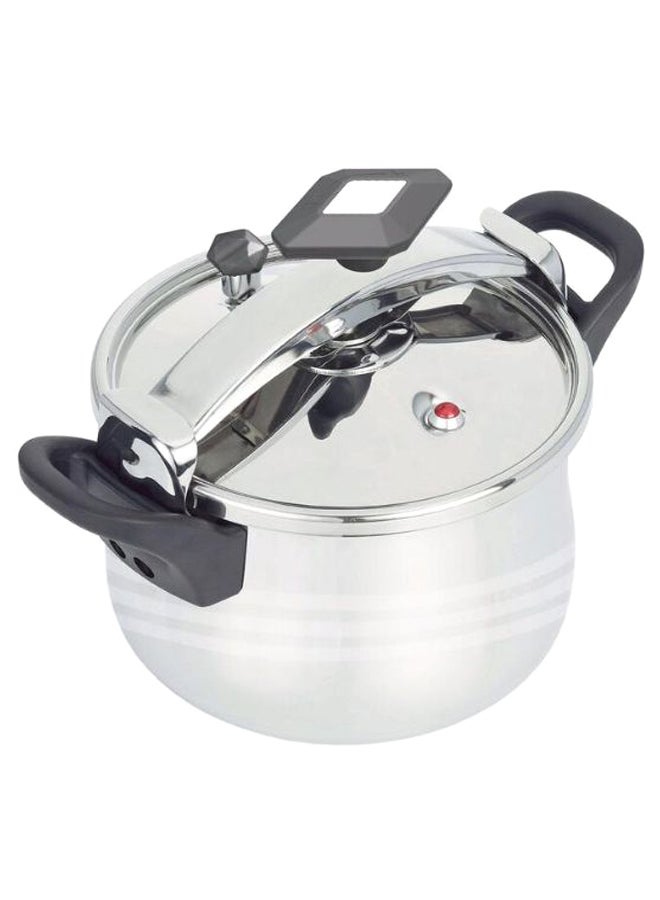 ديسيني طنجرة ضغط من الإستانلس ستيل مزودة بغطاء أسود/ فضي - Image 2