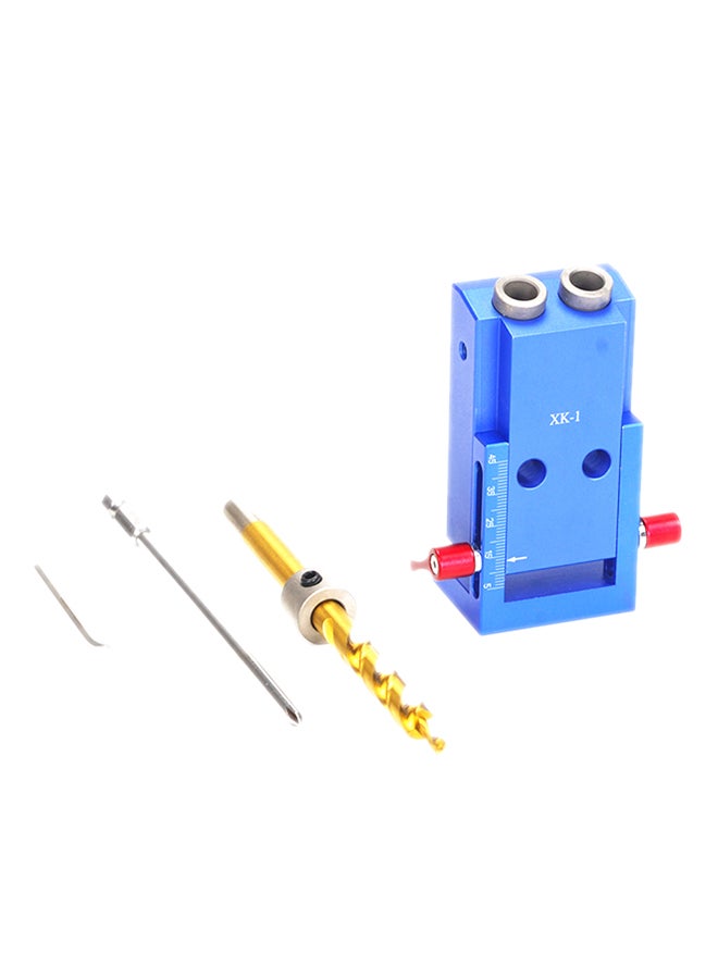 Generic Oblique Wood Working Punch Locator Jig Tool Kit Multicolor 25.6x4.3x14.6cm 