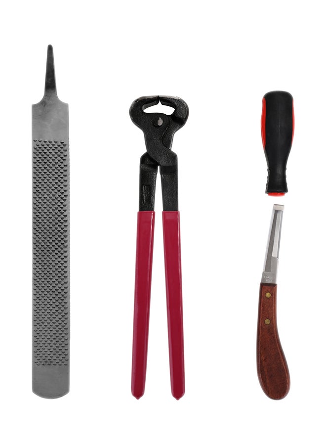 Generic 4-Piece Horse Care Accessory Set Multicolor 