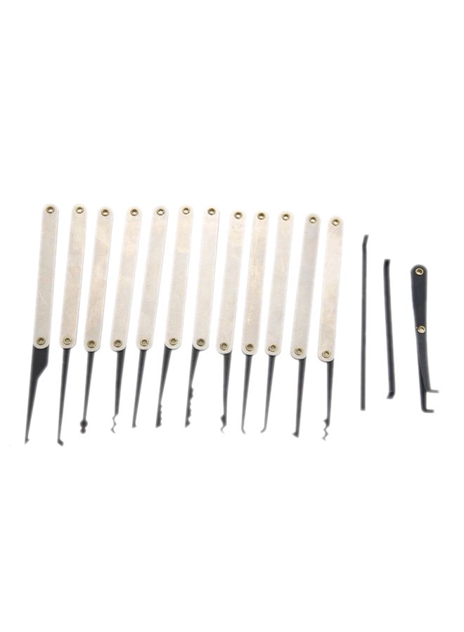 12-Piece Unlocking Keys Repair Tool Set Multicolor 