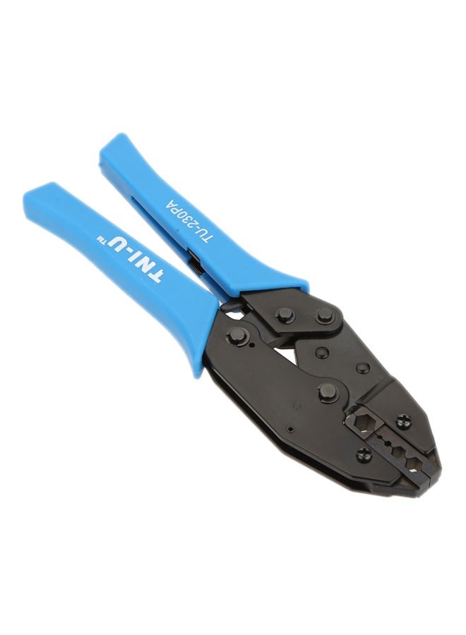 TNI-U Locking Ratchet Press Plier Crimping Tool For BNC Connector Blue/Black 29x2.5x11cm 