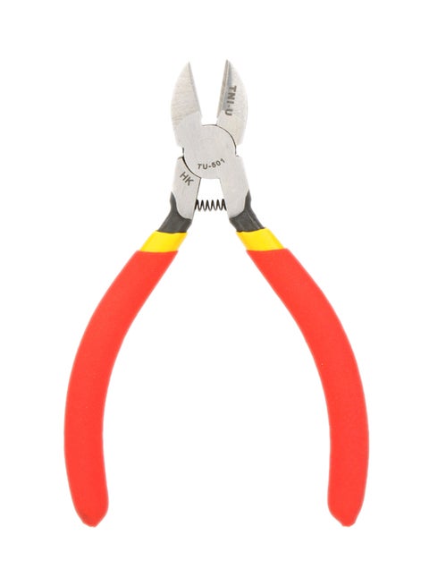 Sharp Mini Diagonal Side Cutting Plier Red/Yellow/Silver