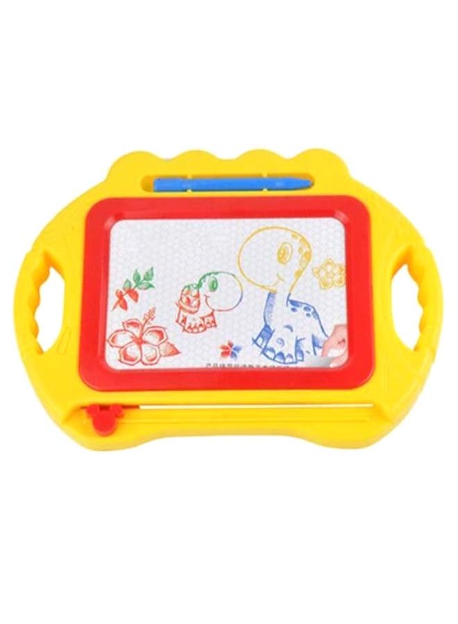 Magnetic Drawing Board With Pen Yellow/Red/White - Image 1