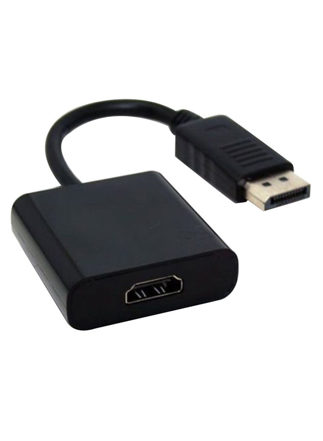 Male To HDMI Female Cable Adapter Black - Image 1