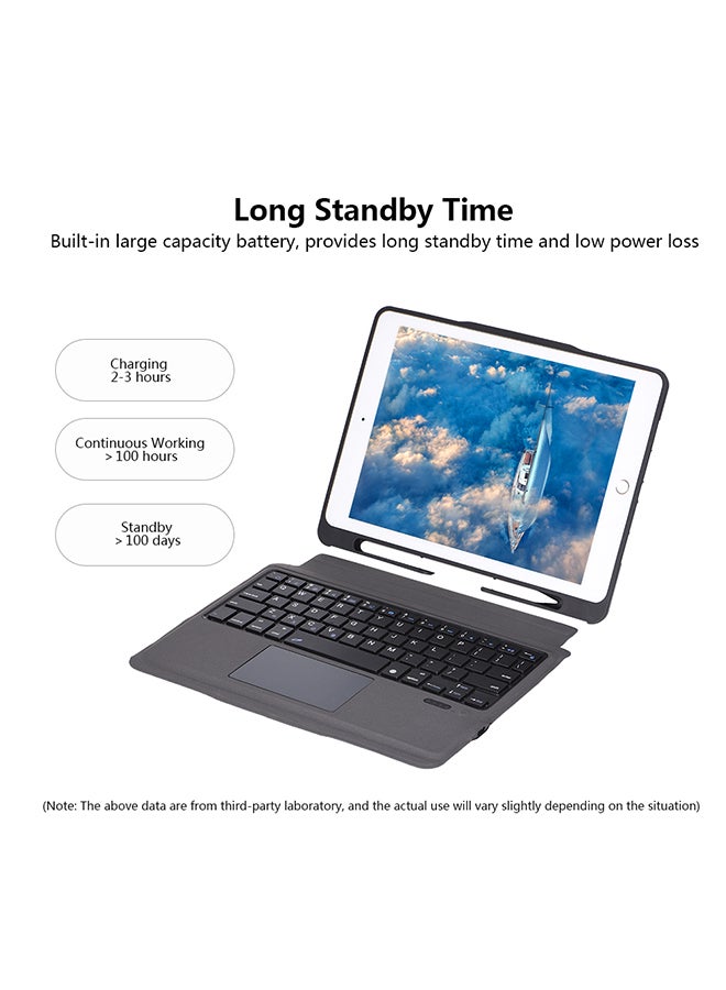 Protective Case With Wireless Keyboard Touch Pad For Apple iPad Air2 Black - Image 3