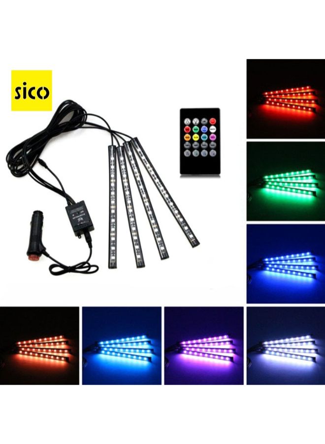 Generic 4-Piece LED Car Neon Strip Light  - Image 2
