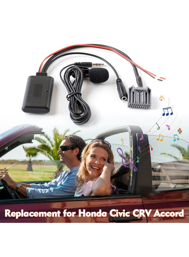 Generic AUX Audio Bluetooth Adapter With Microphone For Honda  - Image 5