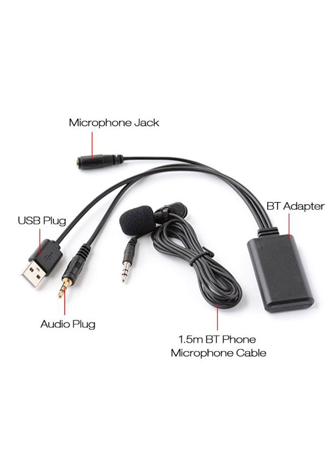 Generic AUX Audio Bluetooth USB Adapter With Microphone For Honda  - Image 2