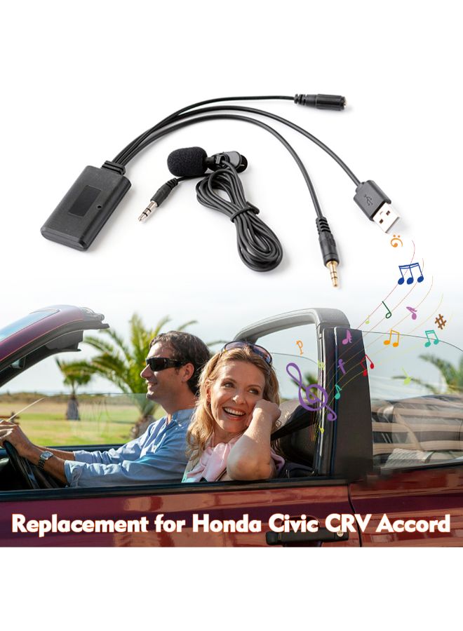 Generic AUX Audio Bluetooth USB Adapter With Microphone For Honda  - Image 4