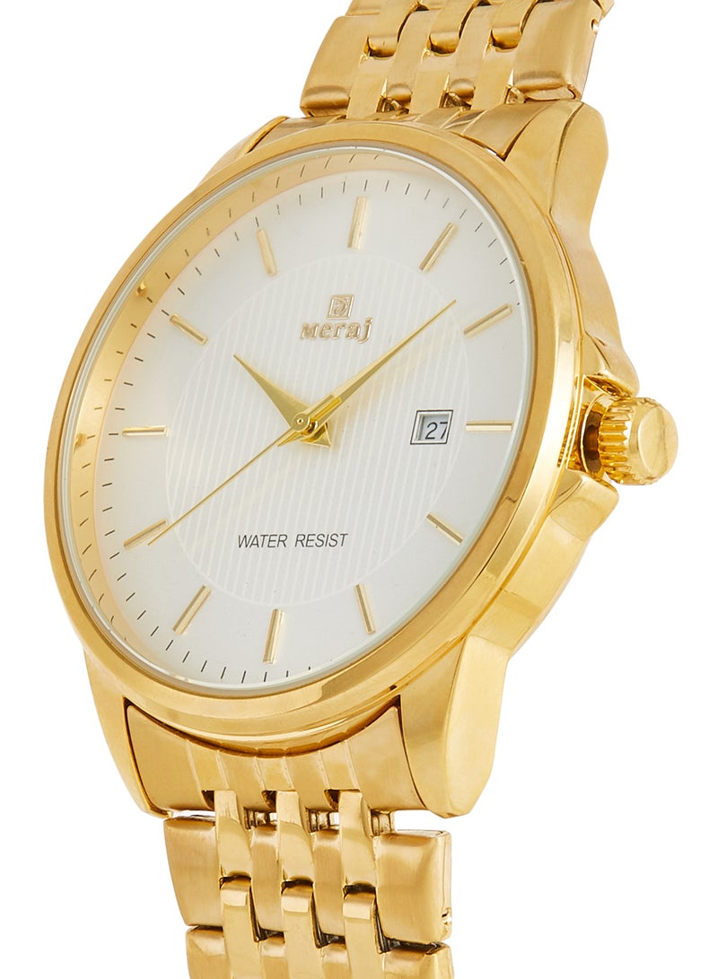 MERAJ men Metal Analog Wrist Watch 10036 - Image 2