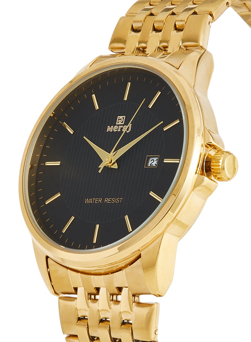 MERAJ Men's Metal Analog Wrist Watch 10036 - Image 2