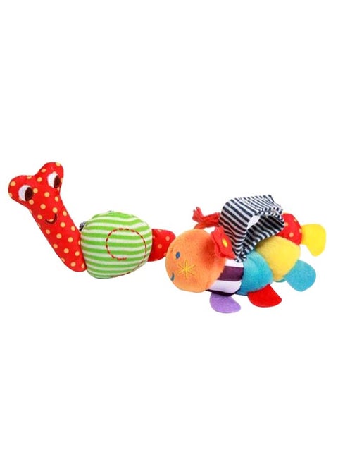 2-Piece Caterpillar And Snail Plush Rattle Set