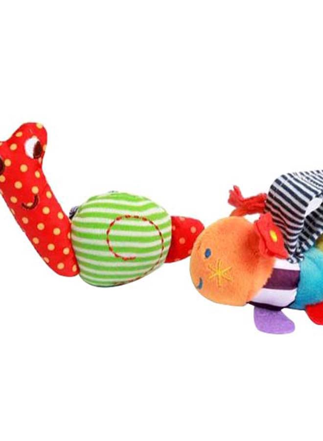 2-Piece Caterpillar And Snail Plush Rattle Set