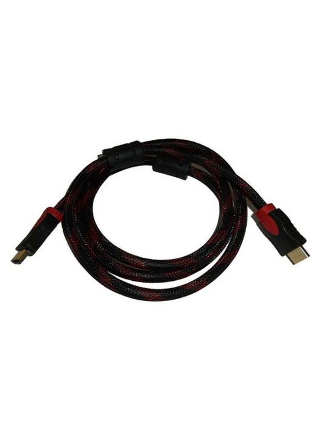 كابل HDMI ذكر إلى ذكر أسود/أحمر - Image 1