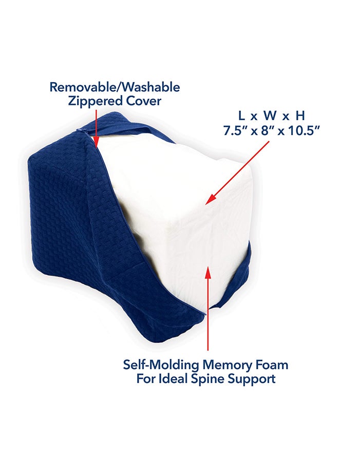 Carex Health Brands Side Sleeper Knee Pillow Blue  - Image 2