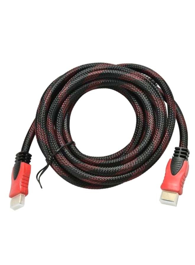 كابل من HDMI ذكر إلى HDMI ذكر أسود / أحمر / ذهبي