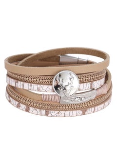 Brown/Silver/White