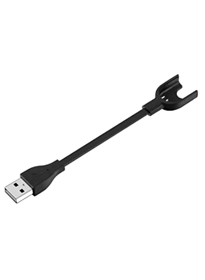 USB Charging Cable For Mi Band 3 Black  - Image 2