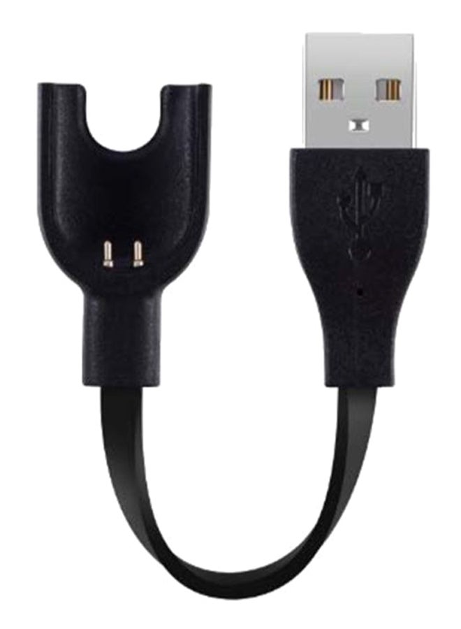 USB Charging Cable For Mi Band 3 Black  - Image 1