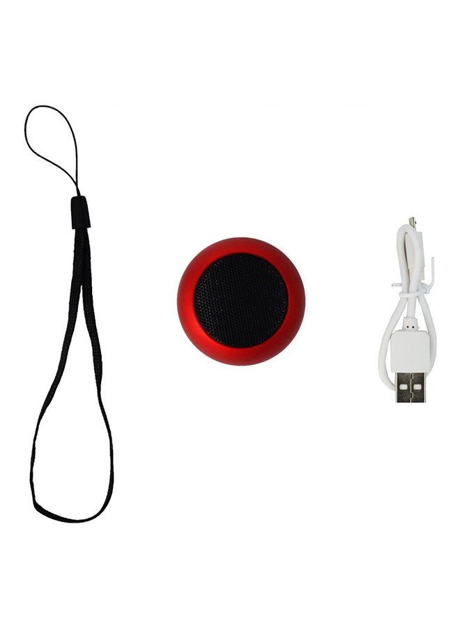 Mini Bluetooth Metal Wireless Speaker Red - Image 3
